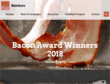 Tablet Screenshot of porkbutchers.com.au